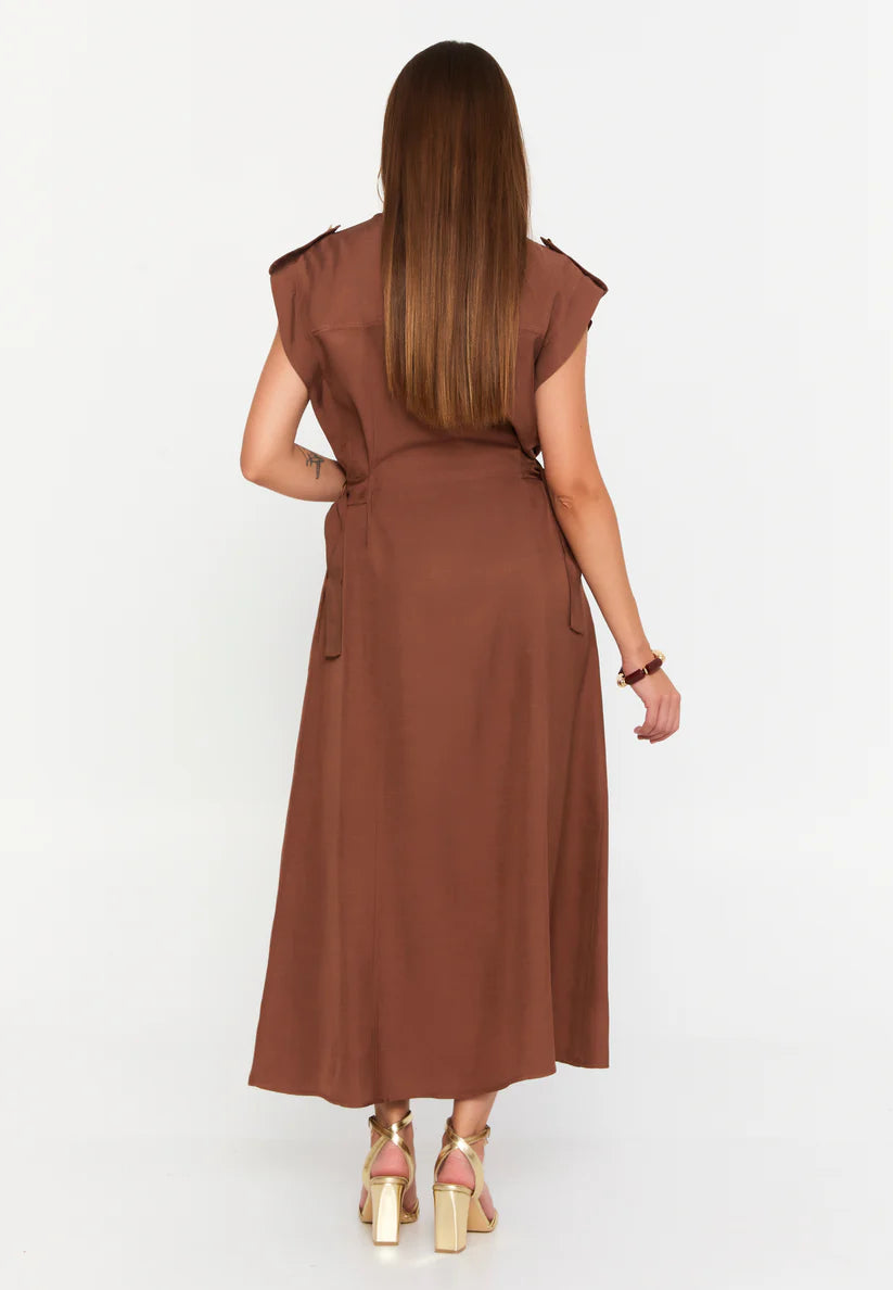 Brown Elegant Dress